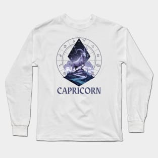 Capricorn Zodiac Sign Long Sleeve T-Shirt